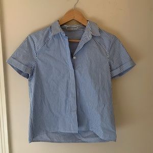 Alice and Olivia short sleeve button down